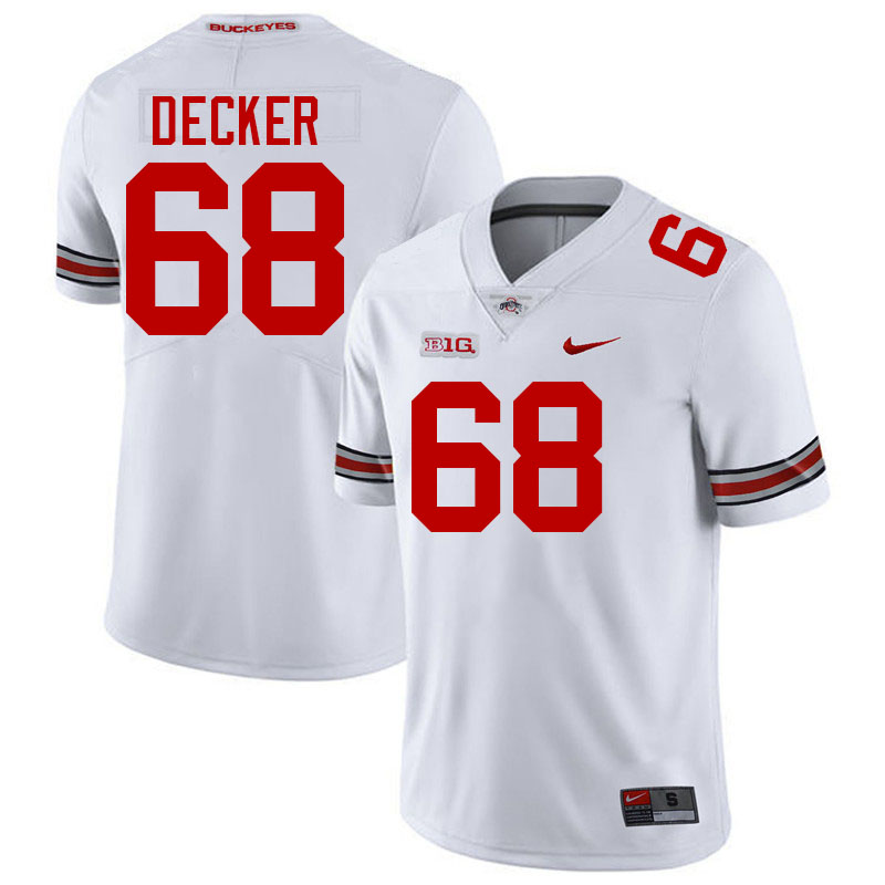 Taylor Decker Ohio State Buckeyes Jersey College Football Uniforms-White